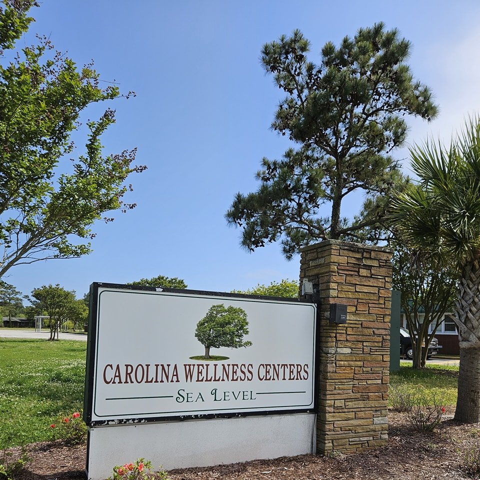 Carolina Wellness Centers at Sea Level entrance sign and grounds